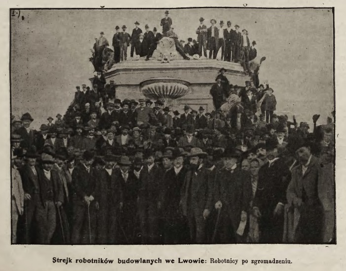 July 1905 in Lviv. The strike of construction workers