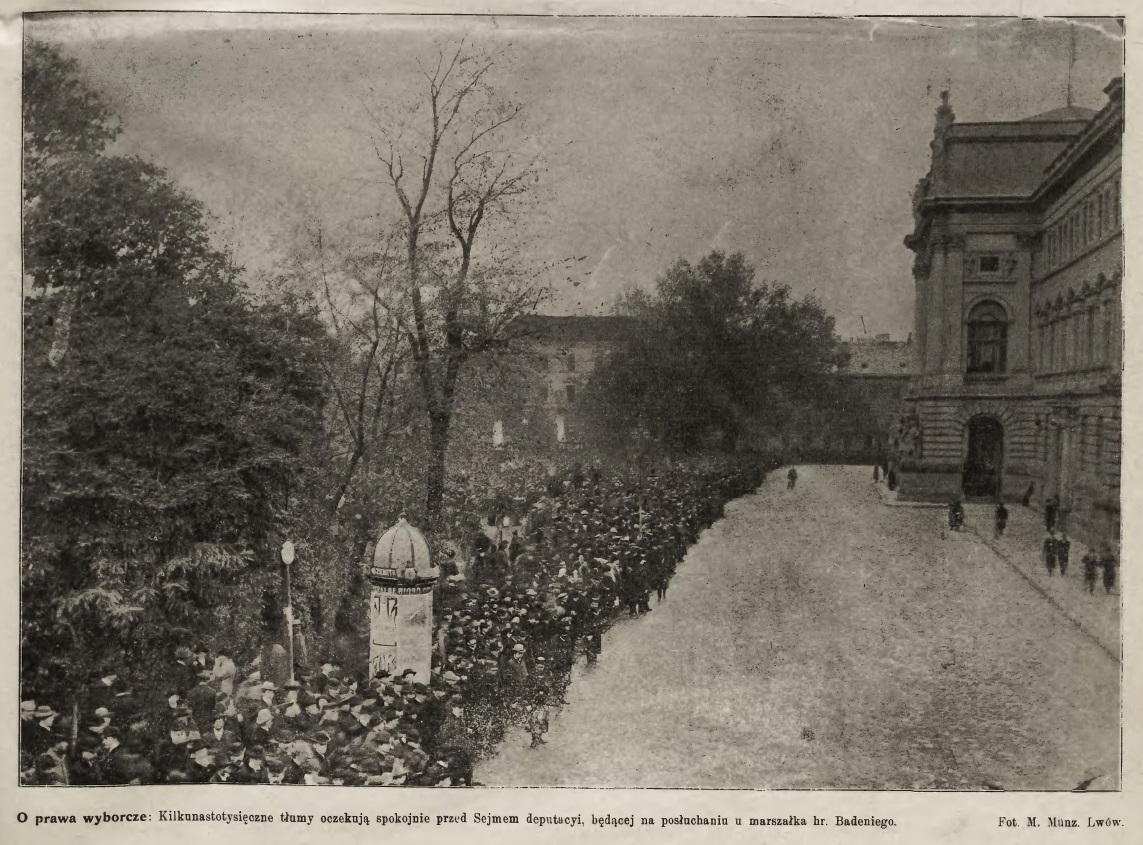 The strike and demonstrations for electoral reform, November 1905