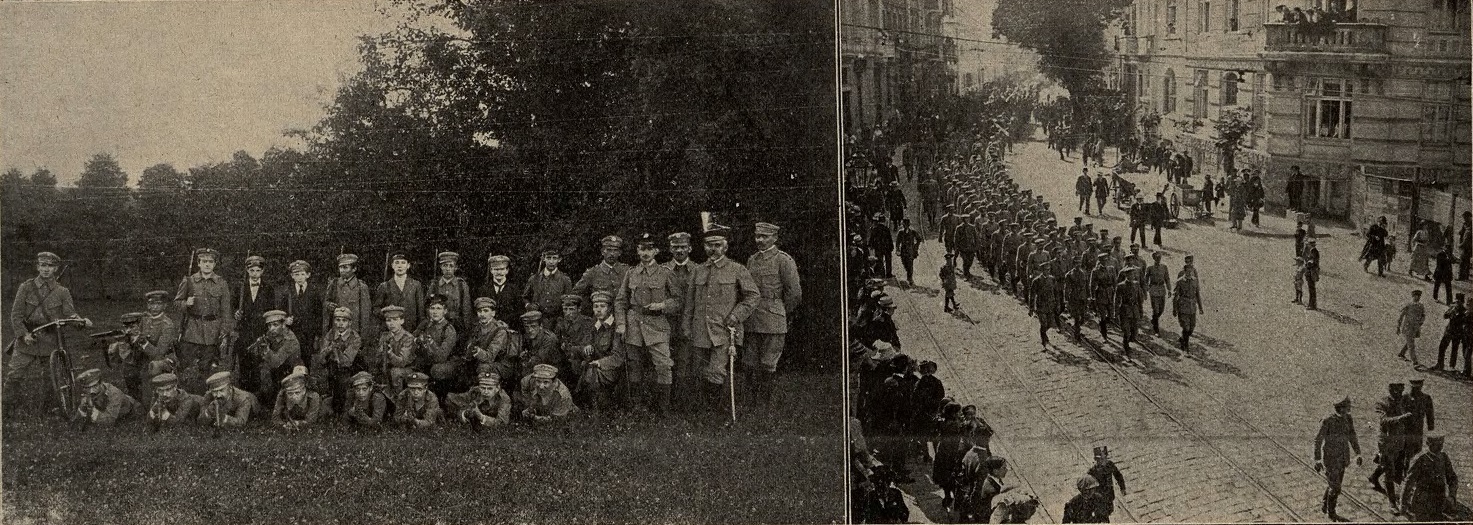 Патріотичні маніфестації на початку Першої світової війни