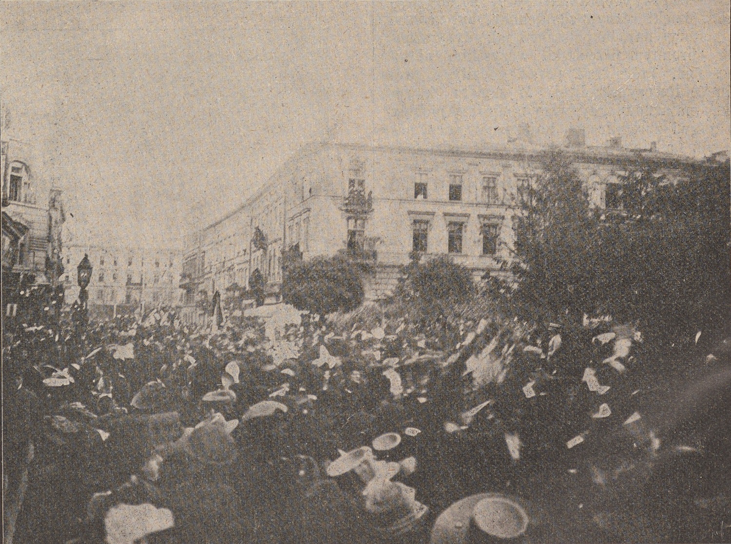 Funeral procession on Halicki Square